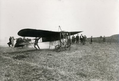 Louis Bleriot (1872-1936) at Eletot, near Fecamp, c.1909 by French Photographer